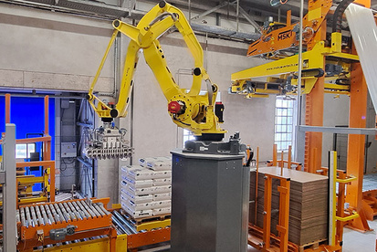 Turnkey end-of-line packaging system for bagged goods